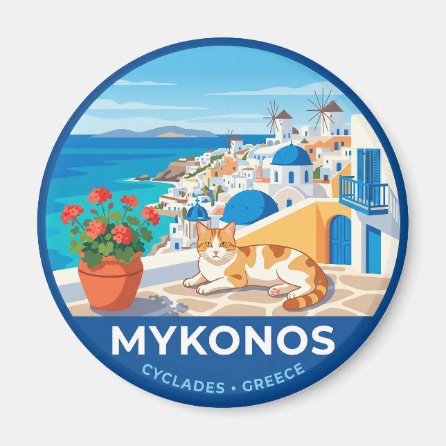 Aimant Mykonos Grèce (Devant)