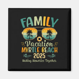 Aimant Myrtle Beach Vacation Familiale 2025 Correspondant
