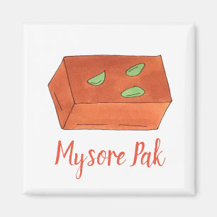 Aimant Mysore Pak Indian Sweet Bakery Pâtisserie Chef Ali