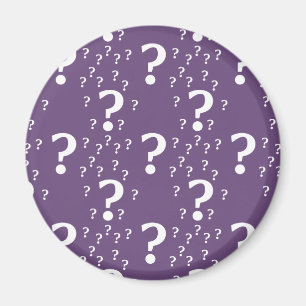 Aimant Mystère question marque énigme puzzle violet