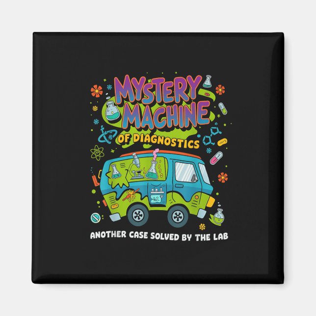 Aimant Mystery Machine Of Diagnostics Lab Week 2025 Med L (Devant)