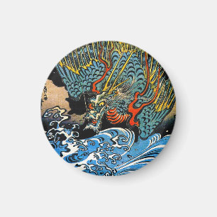 Aimant Mythique légendaire Dragon Utagawa Kuniyoshi art