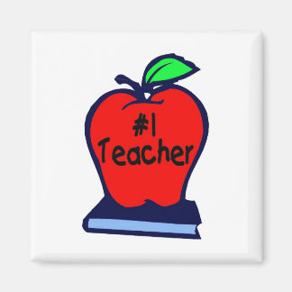 Aimant N° 1 enseignant (Apple/Livres)