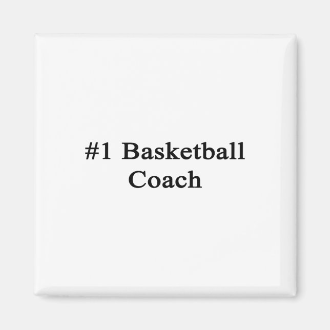 Aimant N° 1 entraîneur de basket-ball (Devant)