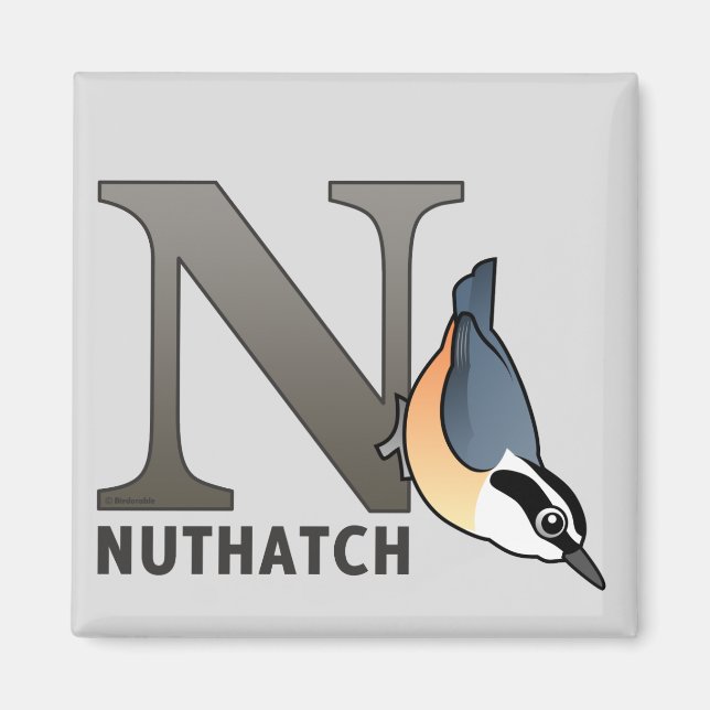 Aimant N est pour Nuthatch (Devant)