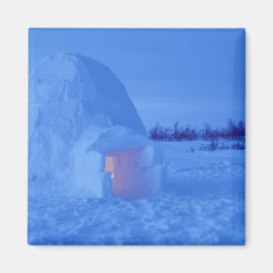 Aimant NA, Canada, Manitoba, Churchill. Igloo arctique