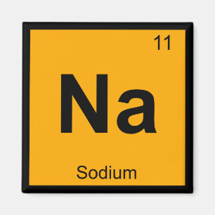 Aimant Na - Chimie du Sodium Symbole du Tableau Périodiqu