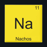 Aimant Na - Nachos Funny Chimie Élément Symbole T-shirt<br><div class="desc">Na is for Nachos Soutenez la science de la chimie tout en faisant rire les autres avec cette ligne de produits qui prennent le symbole chimique du tableau périodique que vous êtes habitué à leur donner une autre signification.</div>