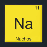 Aimant Na - Nachos Funny Chimie Élément Symbole T-shirt<br><div class="desc">Na is for Nachos Soutenez la science de la chimie tout en faisant rire les autres avec cette ligne de produits qui prennent le symbole chimique du tableau périodique que vous êtes habitué à leur donner une autre signification.</div>