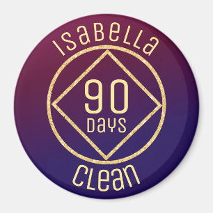 Aimant NA Narcotiques personnalisées Temps propre anonym