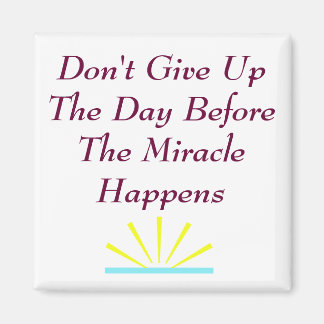 Aimant N'abandonnez pas le Carré d'aimant