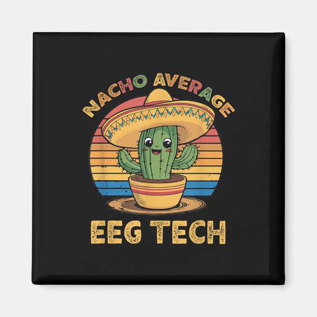Aimant Nacho Moyenne Eeg Tech Mexicaine Cinco De Mayo Tec (Devant)