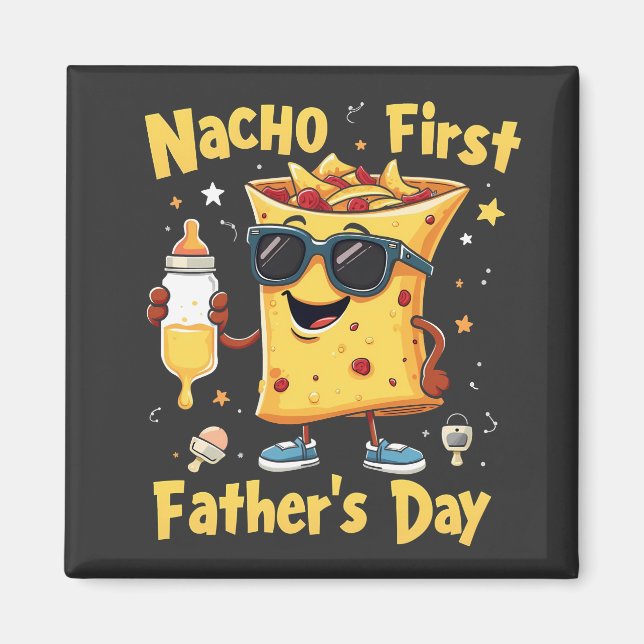 Aimant Nacho Première Fête des pères Cinco De Mayo Papa (Devant)