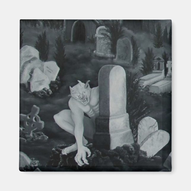 Aimant Nachts auf dem Friedhof - Teufel (Devant)
