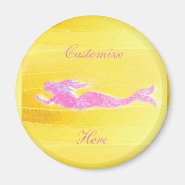 Aimant nage sous-marine rose merisier (Devant)
