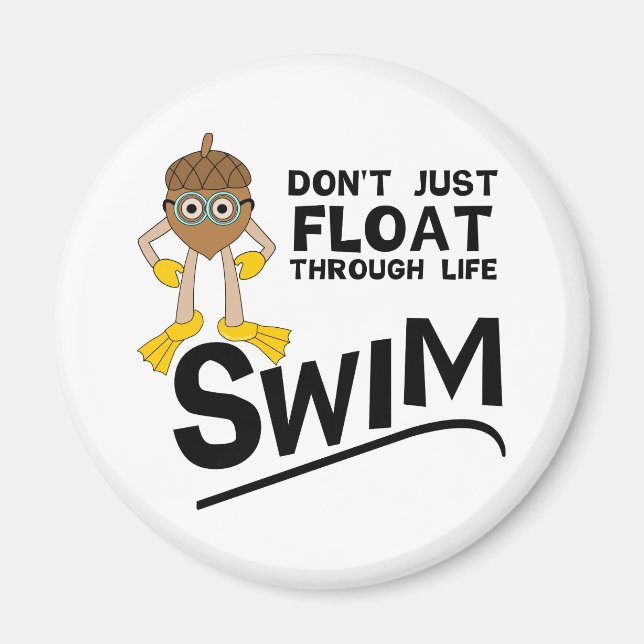 Aimant Nager à travers la vie (Devant)