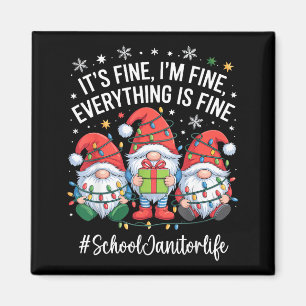 Aimant Nain de concierge d'école Tout va bien Drôle de No