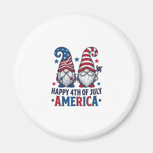 Aimant Nains Patriotiques Bonne Fête du 4 Juillet America