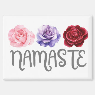 Aimant Namaste à trois fleurs