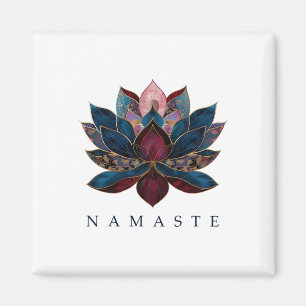 Aimant Namaste Fleur de Lotus Bouddhisme Zen Yogi Bouddhi