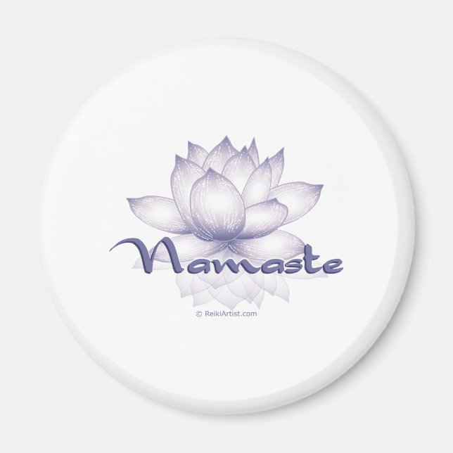 Aimant Namaste Lotus Lavender (Devant)