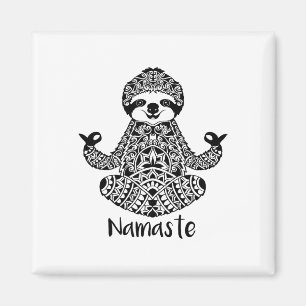 Aimant Namaste Paresseux Yoga Pose Facile