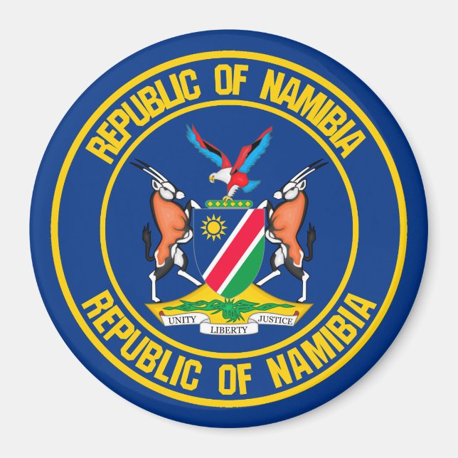 Aimant Namibia Round Emblem (Devant)