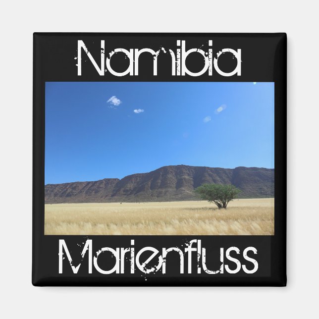 Aimant Namibie Marienfluss Savannah Paysage Nature (Devant)