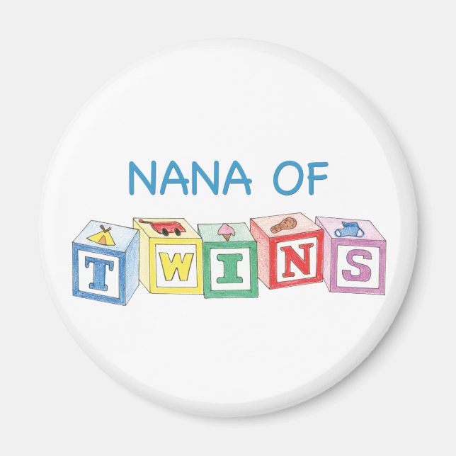 Aimant Nana de jumeaux blocs (Devant)
