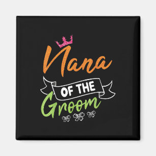 Aimant Nana De La Mariée Groom Joyeux Mariage Jour De Mar
