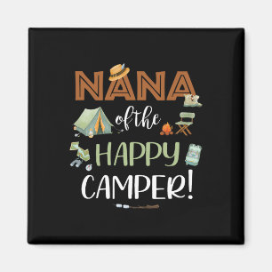 Aimant Nana du Happy Camper Premier Anniversaire Camping