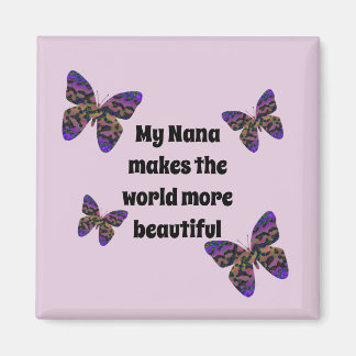 Aimant Nana Rend Le Monde Beau Papillon Grand-Mère