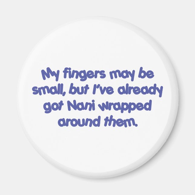 Aimant Nani&apos ; s enveloppés (bleu) (Devant)