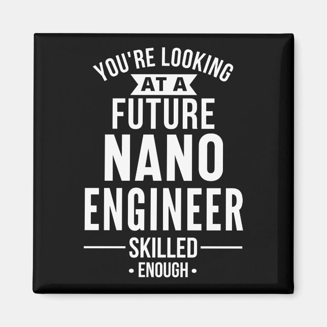 Aimant NANO cadeau ingénieur (Devant)