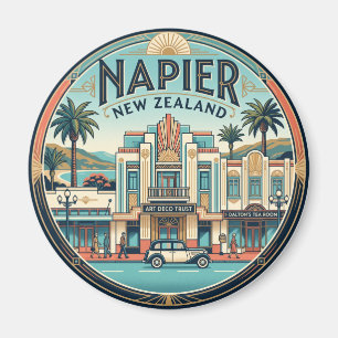 Aimant Napier Art déco Quartier Historique Nouvelle-Zélan
