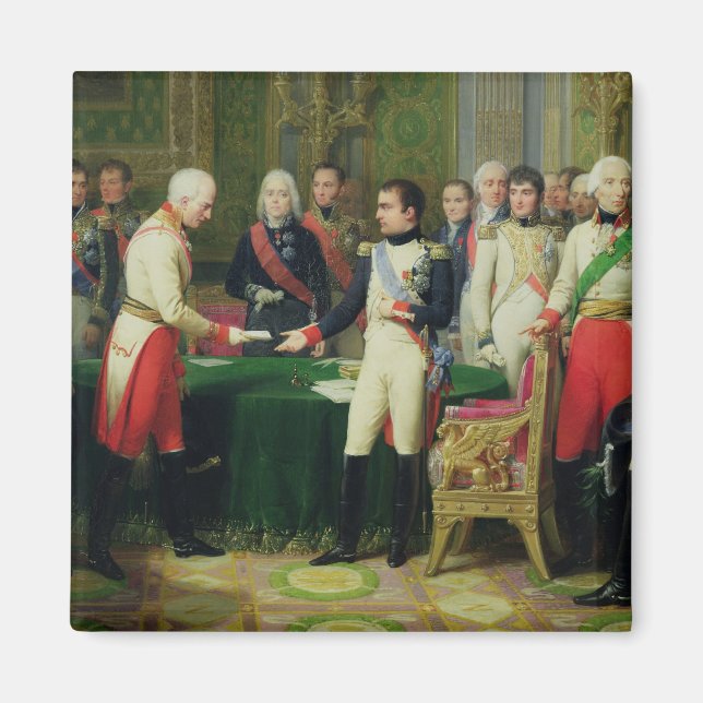 Aimant Napoléon I recevant le baron Vincent (Devant)