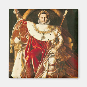 Aimant Napoléon I sur le trône impérial, 1806
