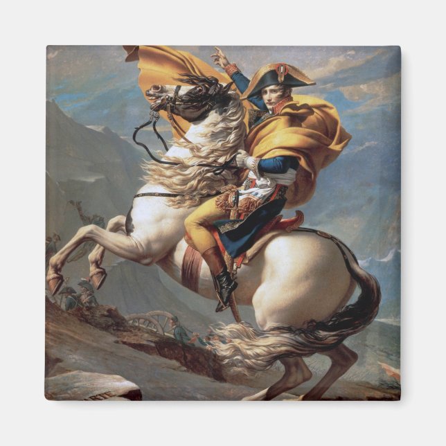 Aimant Napoléon Traversant les Alpes, Jacques-Louis David (Devant)