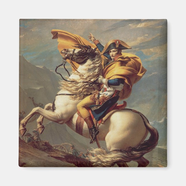 Aimant Napoléon Traversant les Alpes-Jacques-Louis David (Devant)