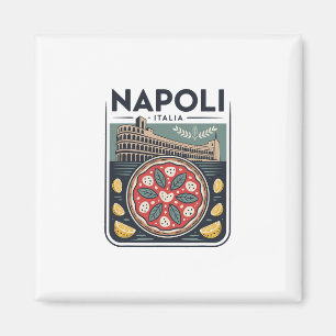 Aimant Napoli Italia Souvenir Naples Italie Pizza Et Voya