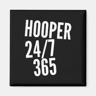 Aimant N'arrêtez jamais Hoopin' Hooper 247 365 Bysketbyll