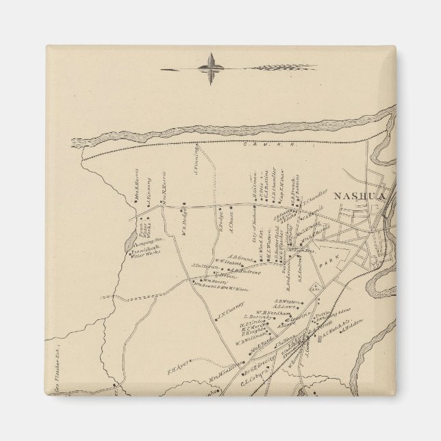 Aimant Nashua, Hillsborough Co (Devant)