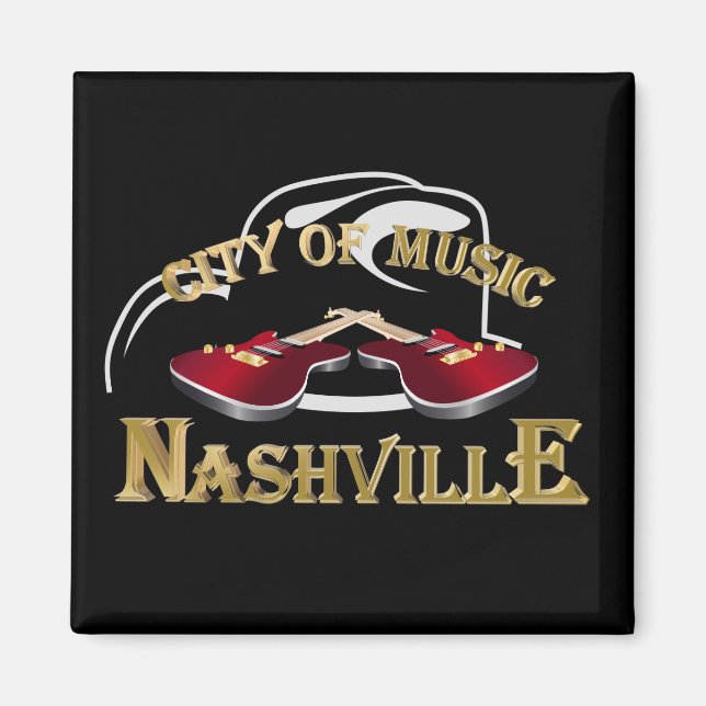 Aimant Nashville. City of music (Devant)