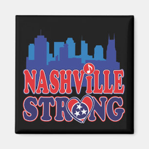 Aimant Nashville-Strong-Skyline-et-Note-de-Musique