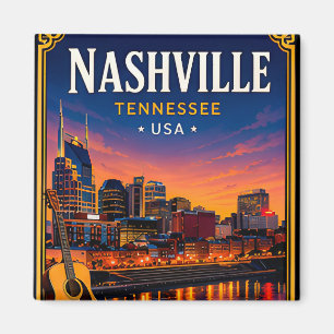 Aimant 🎸 Nashville Tennessee Music City