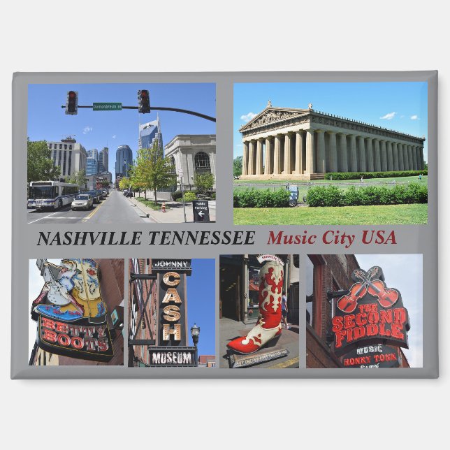 Aimant Nashville Tennessee MusicMagnet (Recto)