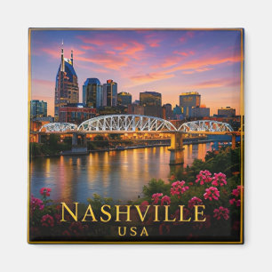 Aimant Nashville Tennessee, ville de musique et patrimoin