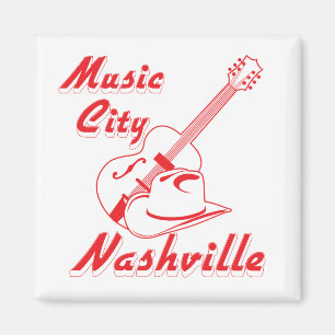 Aimant Nashville. Ville de musique