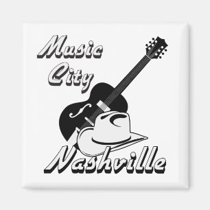 Aimant Nashville. Ville de musique