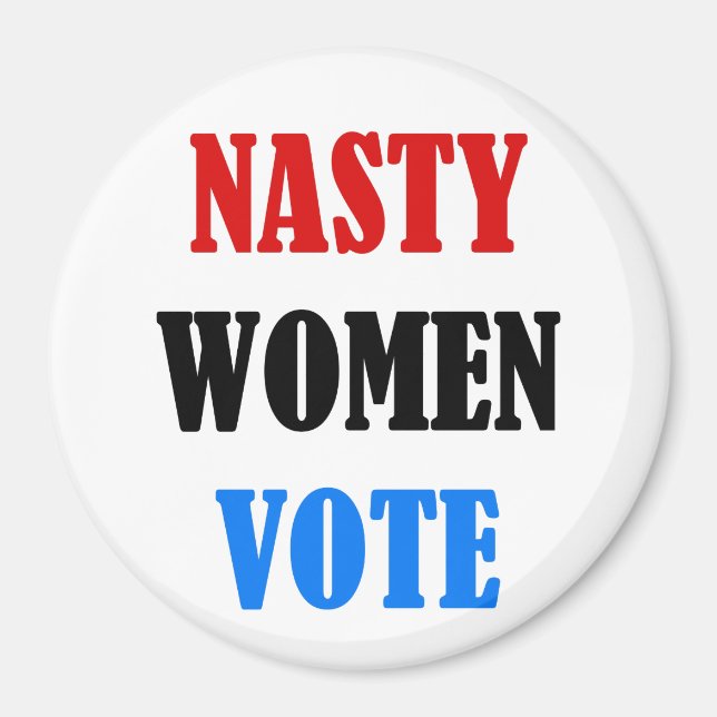 Aimant Nasty Women Vote autour de l'aimant (Devant)